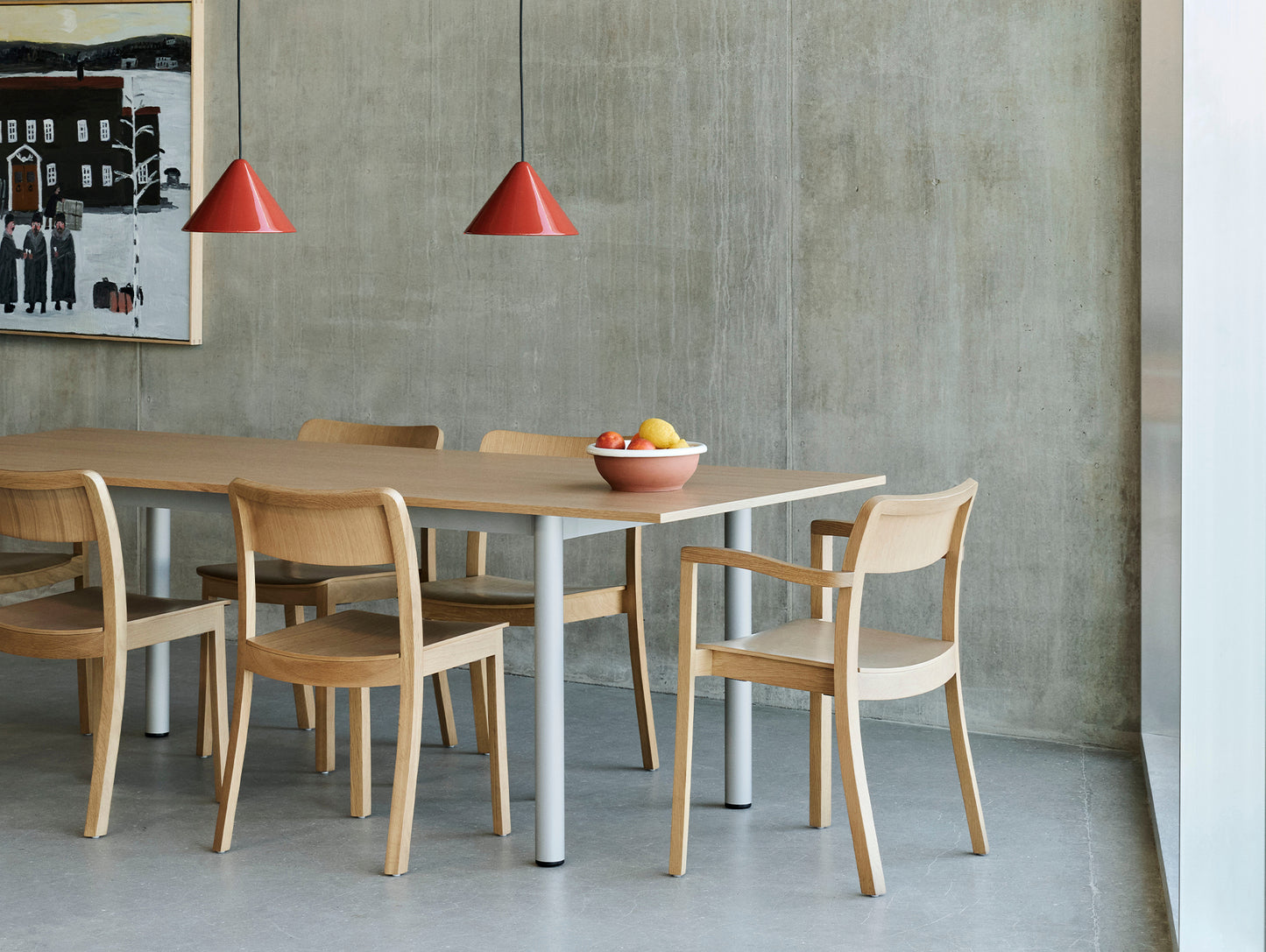 Compass Pendant Lamp by HAY - D26 / Pompeian Red