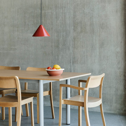Annex Table Overhang by HAY - Oak Veneer Tabletop / Anodised Aluminium Legs