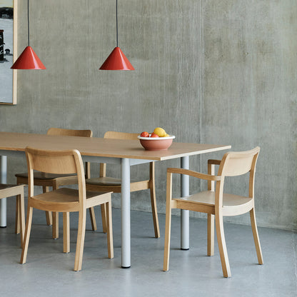 Annex Table Overhang by HAY - Oak Veneer Tabletop / Anodised Aluminium Legs