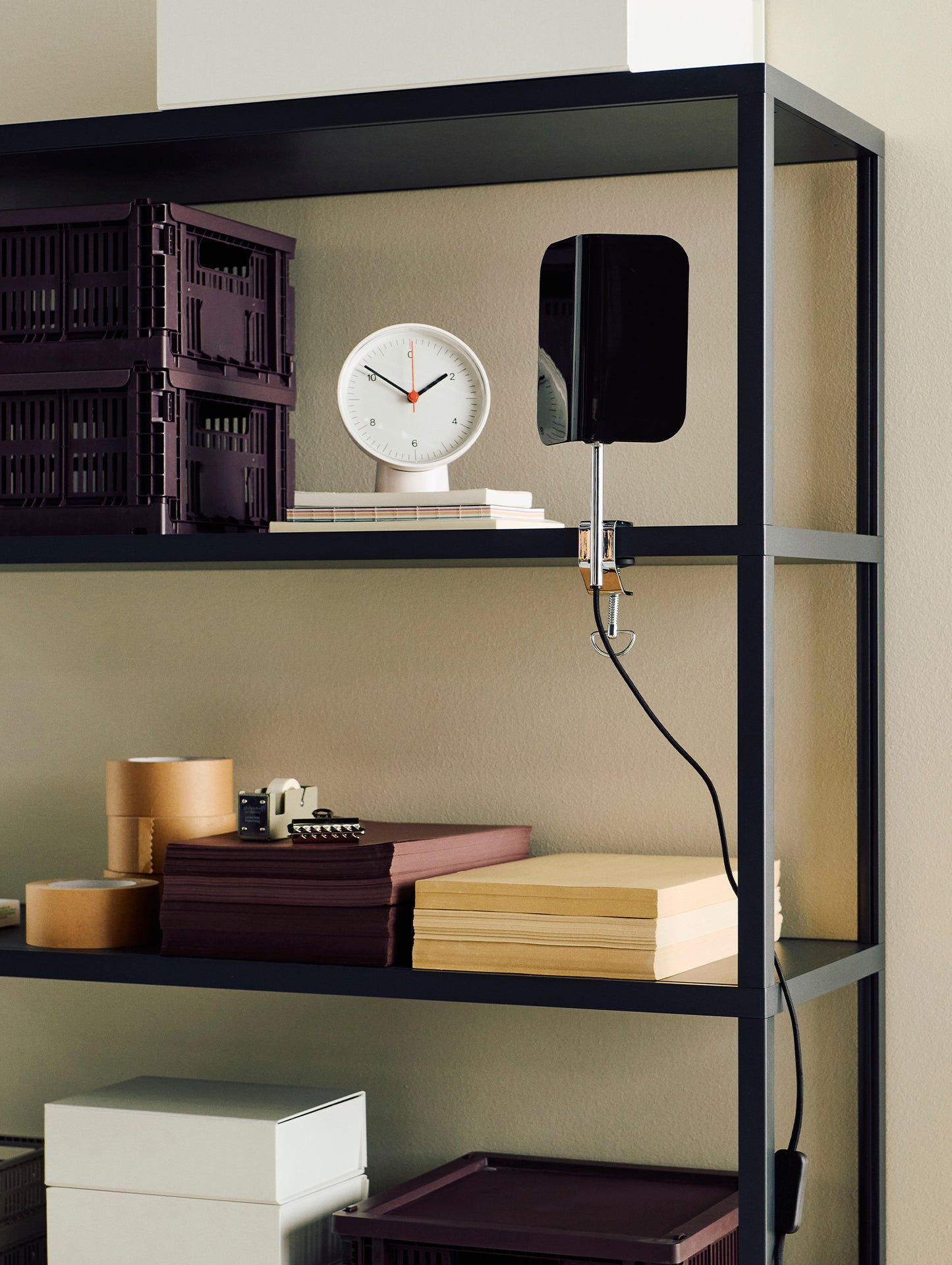 Table Clock by HAY - White