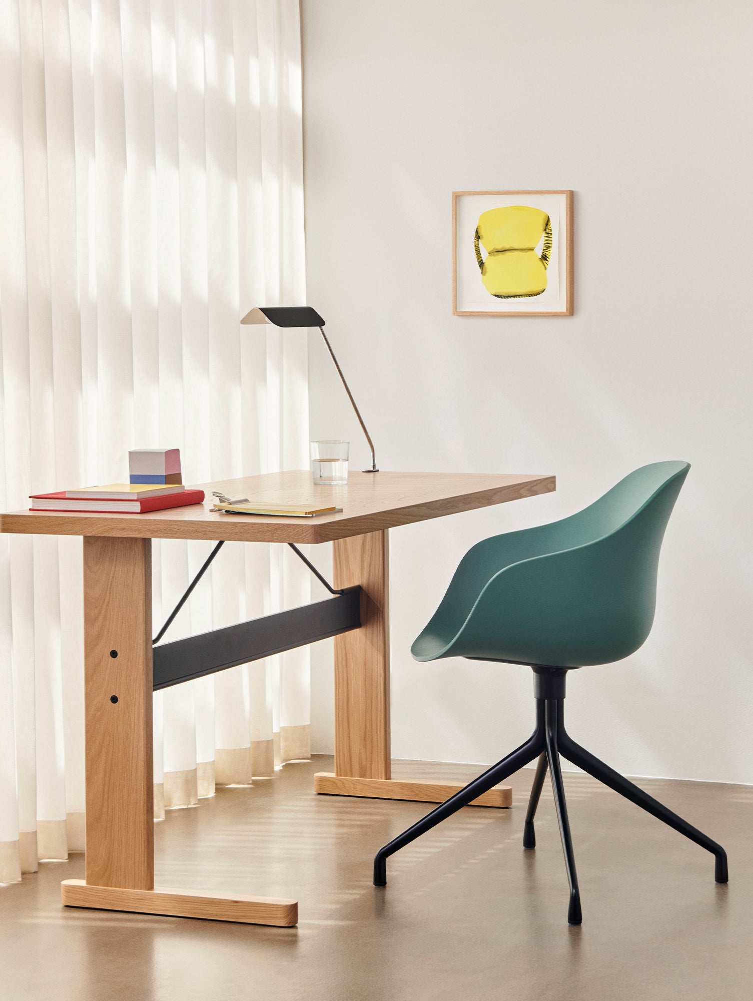 Apex Desk Clip Lamp by HAY - Iron Black