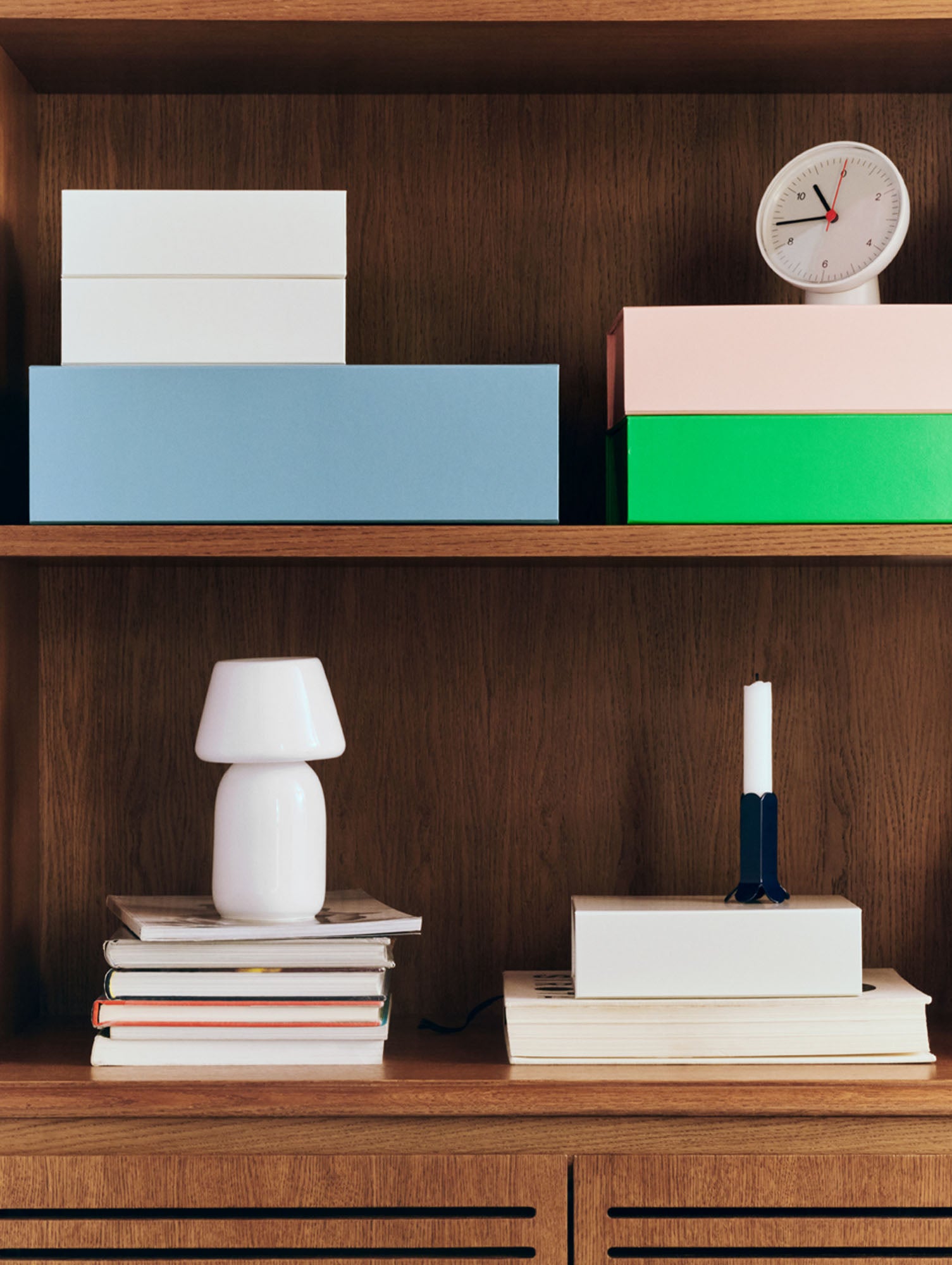 Table Clock by HAY - White