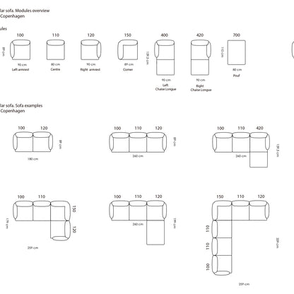 Ark Modular Sofa - Individual Modules by Normann Copenhagen