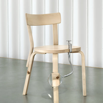 Chair 69 by Artek - Matt Lacquered Wild Birch Frame / Wild Birch Veneer Seat