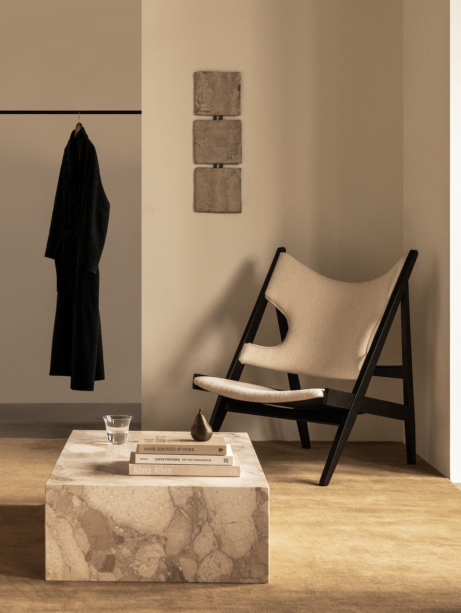 Marble Plinth Low by Audo Copenhagen - Sand Kunis Breccia Marble