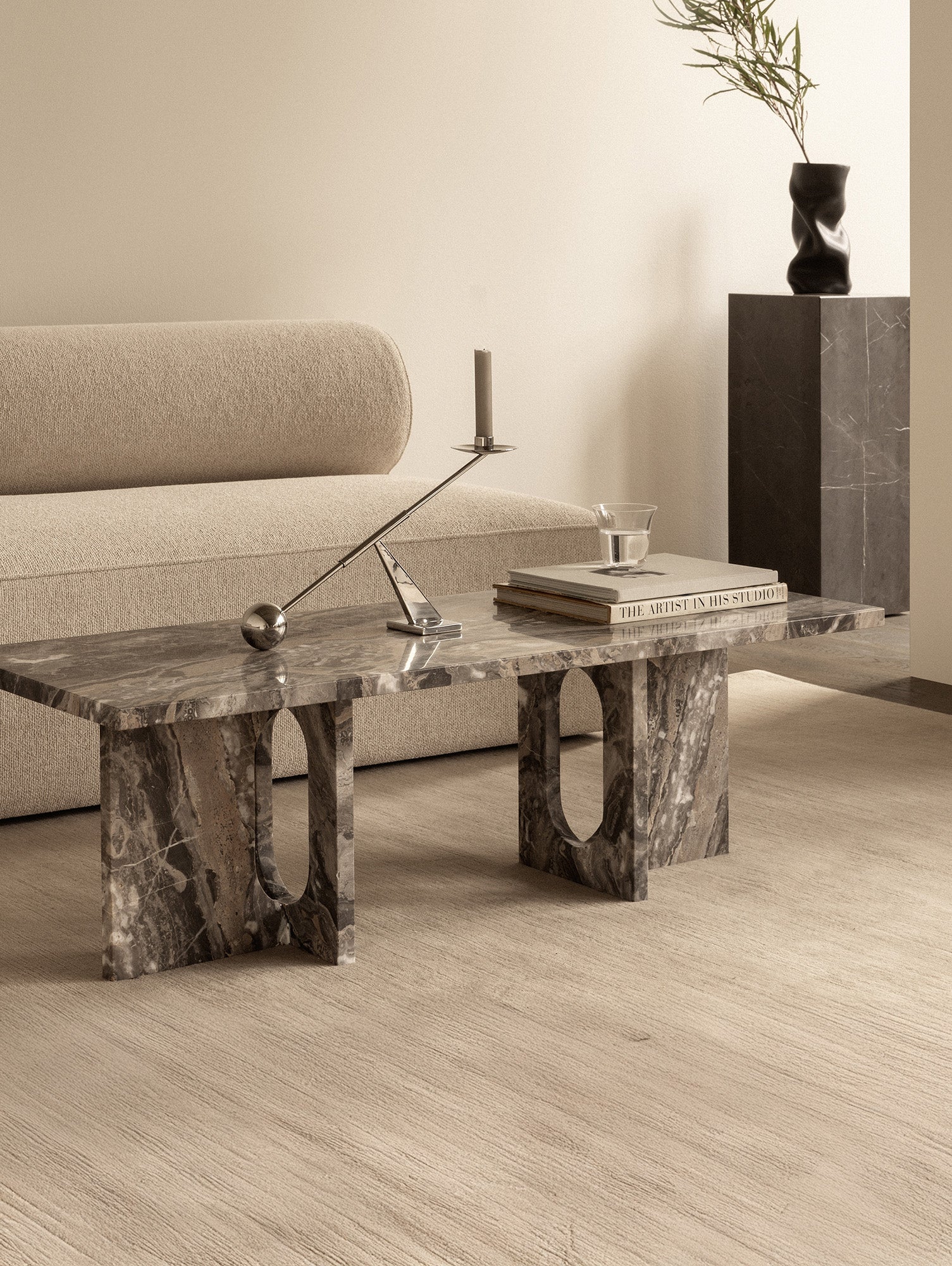 Androgyne Lounge Table by Menu - Grey Galaxy Marble