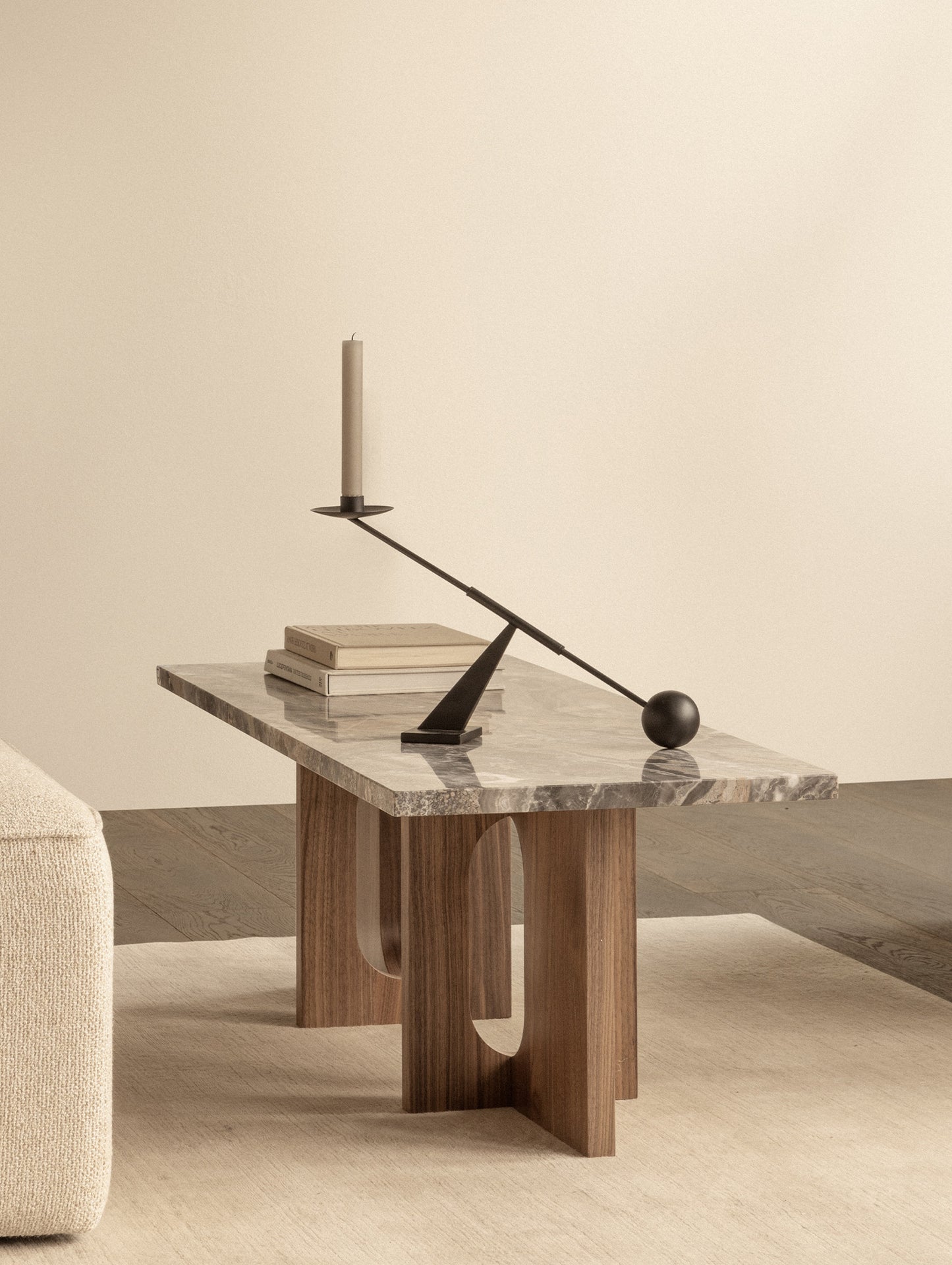 Androgyne Lounge Table by Audo Copenhagen - Grey Galaxy Marble