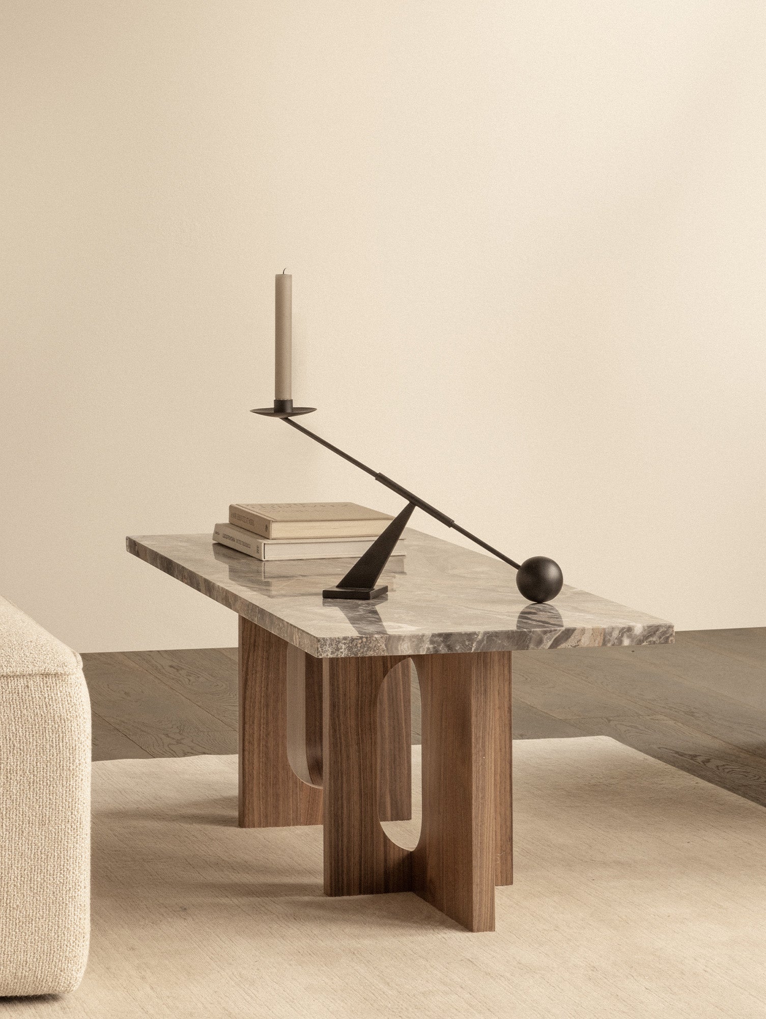 Androgyne Lounge Table by Audo Copenhagen - Grey Galaxy Marble