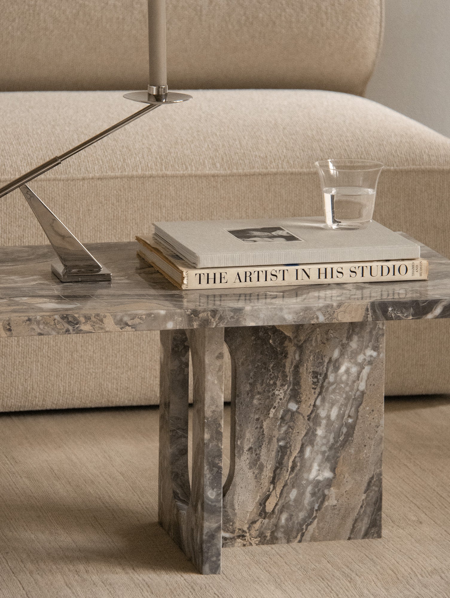 Androgyne Lounge Table by Audo Copenhagen - Grey Galaxy Marble