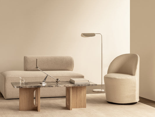 Tearoom Club Chair with Loose Cover - Swivel Base with Return by Audo Copenhagen