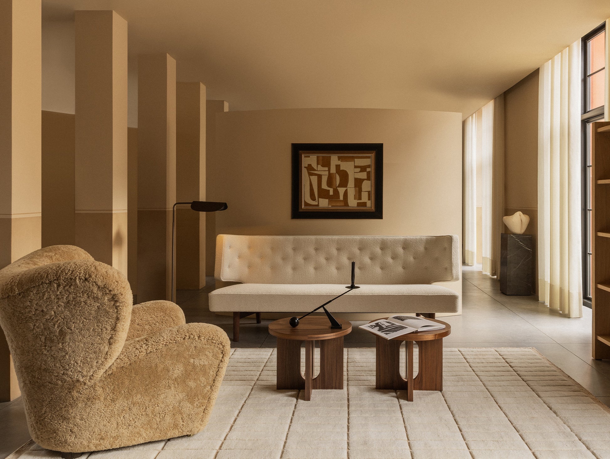 Wing Floor Lamp by Audo Copenhagen - Bronzed Aluminium