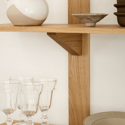 B100 Soro Shelf by FDB Mobler - Three Tier Shelves Long (Width: 100  cm / Height: 100 cm)