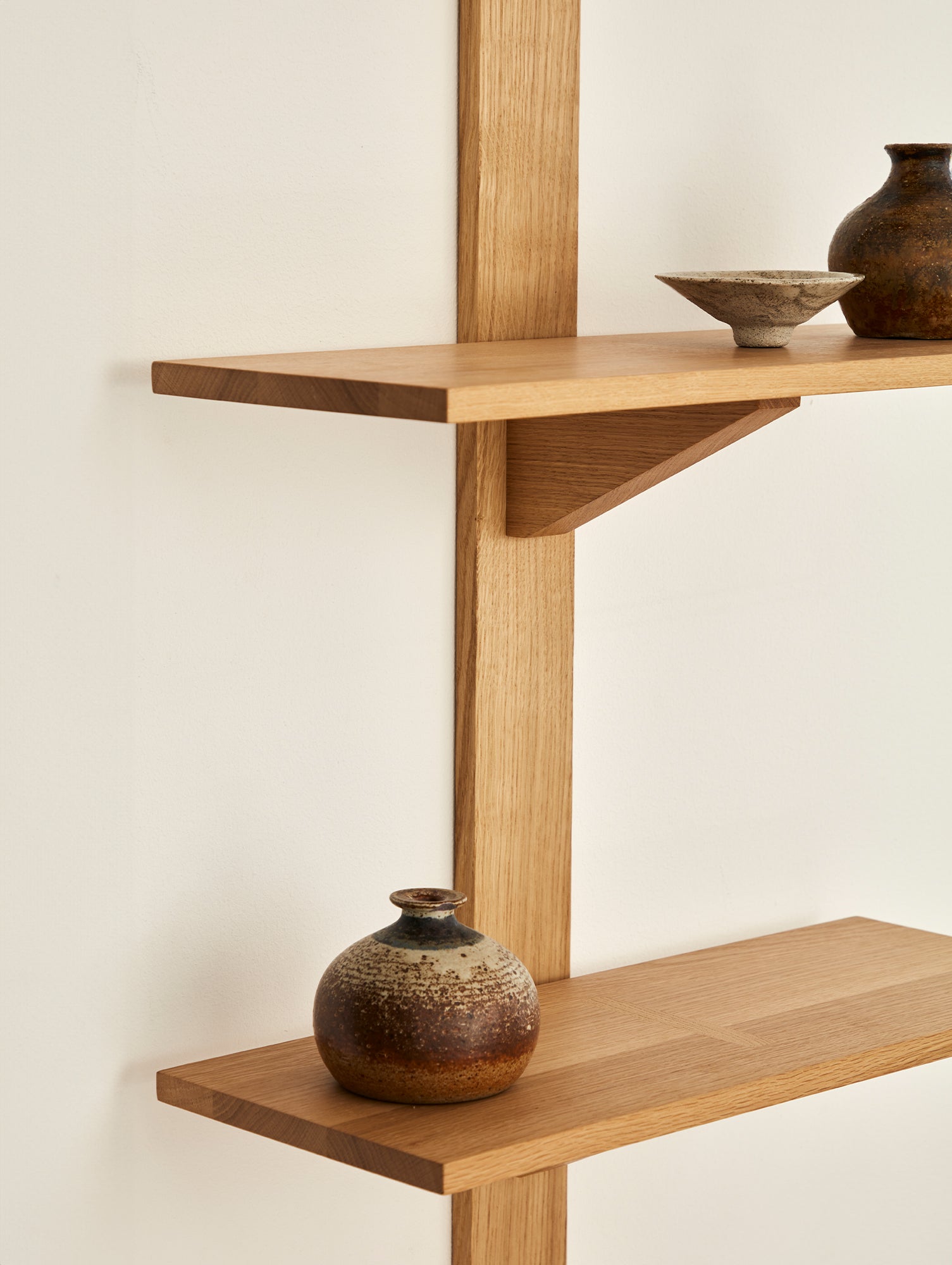 B100 Soro Shelf by FDB Mobler - Three Tier Shelves Short (Width: 50  cm / Height: 100 cm)