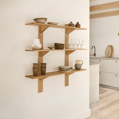 B100 Soro Shelf by FDB Mobler - Three Tier Shelves Long (Width: 100  cm / Height: 100 cm)