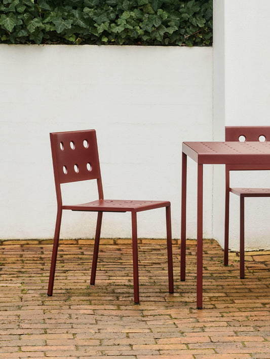 Balcony Dining Chair by HAY - Iron Red