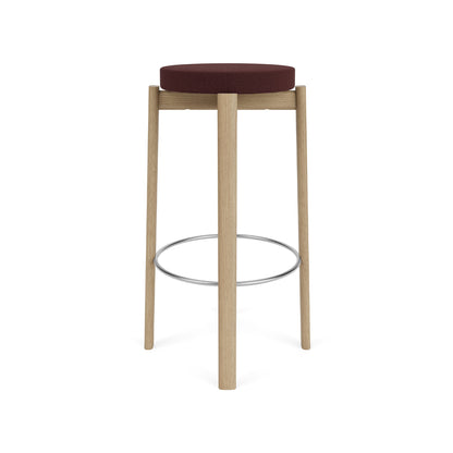 Passage Bar/Counter Stool Upholstered by Audo Copenhagen - Bar Stool / Oak Base / Vidar 693