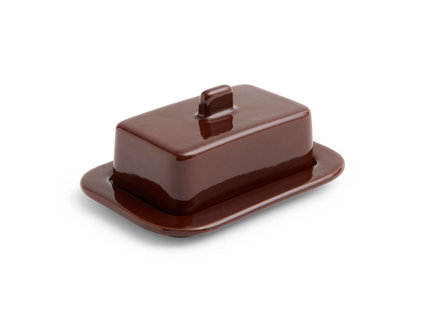 Barro Butter Dish by HAY - Burgundy