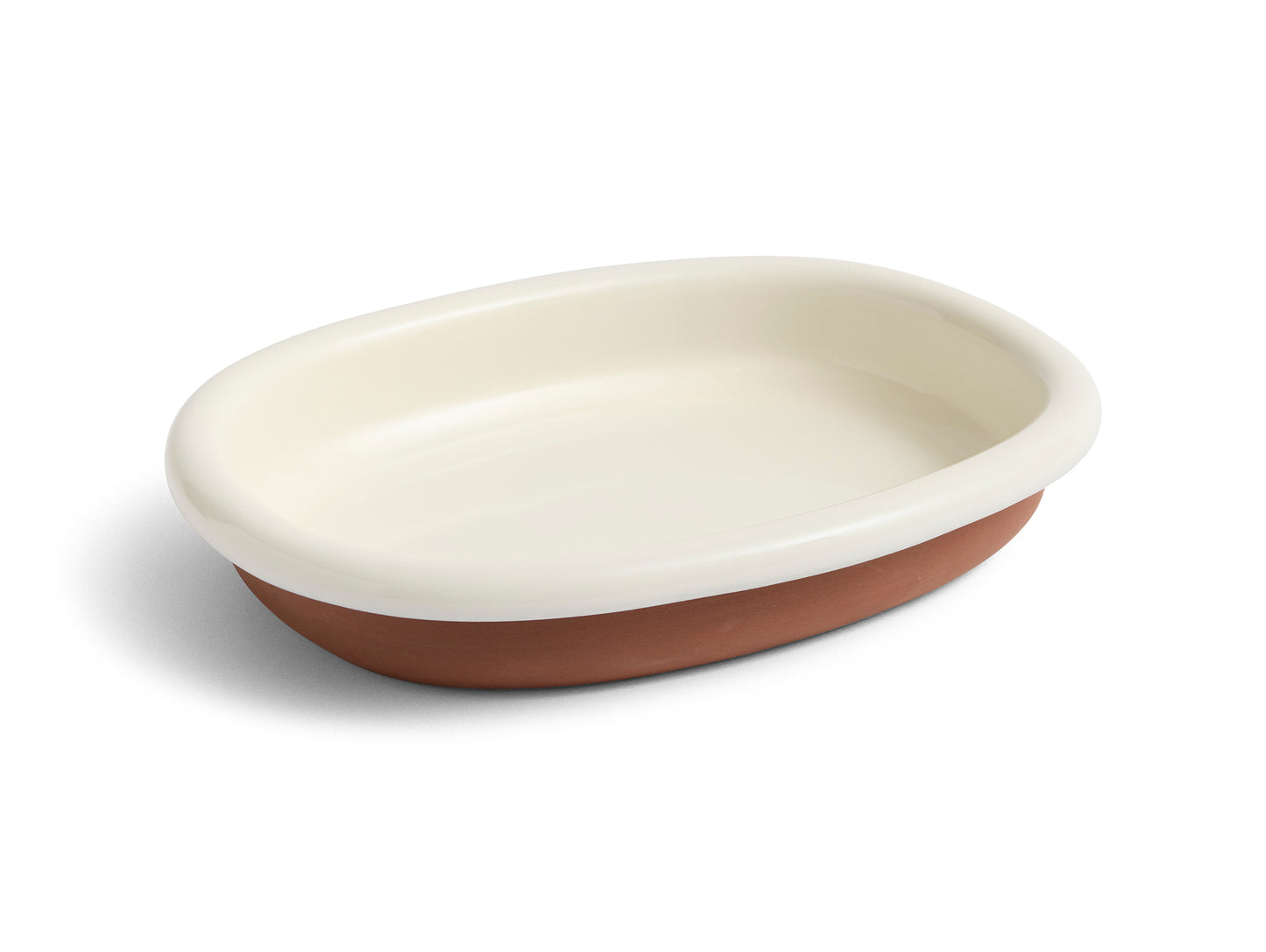 Barro Oval Dish by HAY - Large / Off White