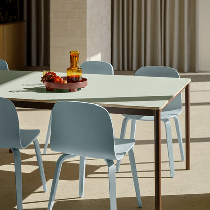 Visu Chair Wood Base by Muuto - Light Blue Ash