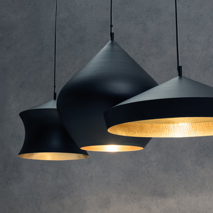 Beat LED Pendant Light by Tom Dixon - Stout, Flat and Waist