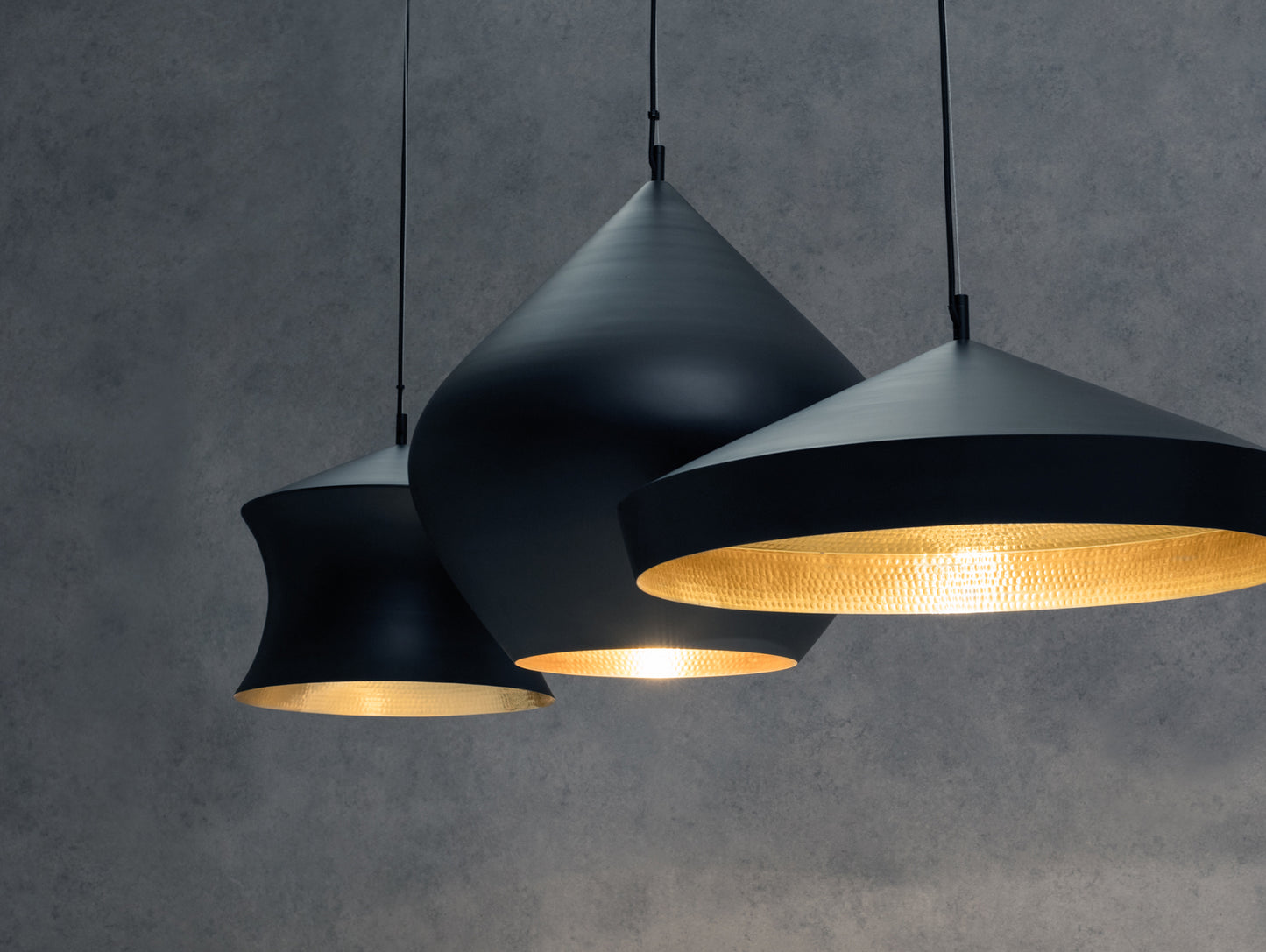 Beat LED Pendant Light by Tom Dixon - Stout, Flat and Waist