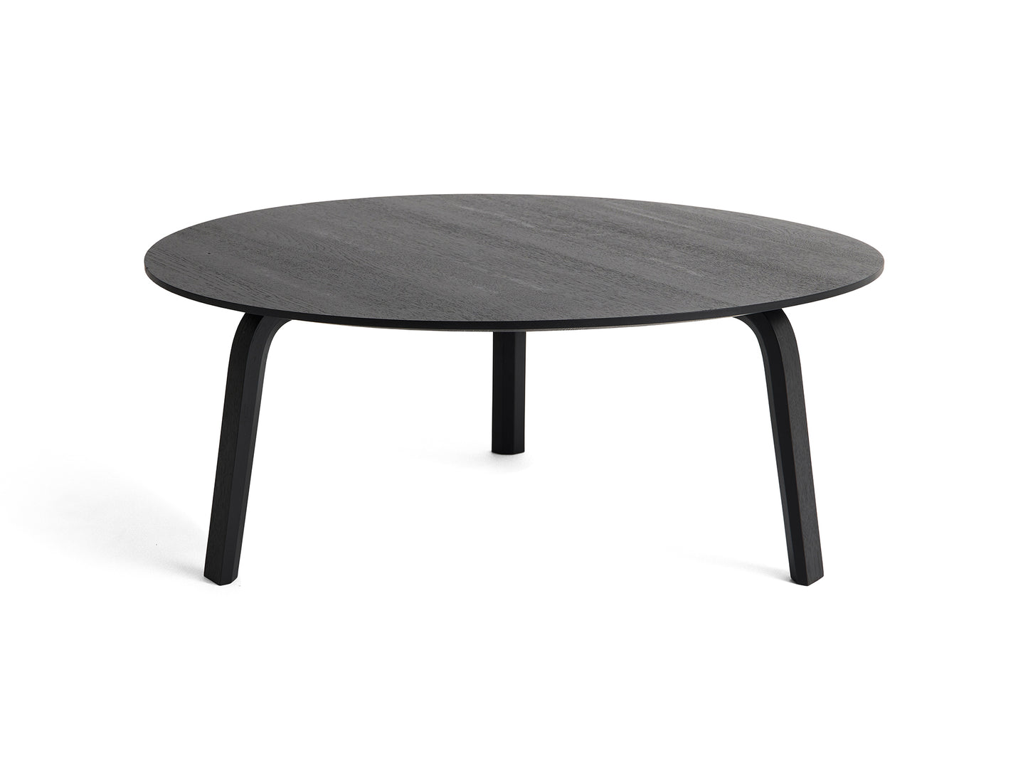 Bella Coffee Table by HAY - D80, H32 / Black Oak