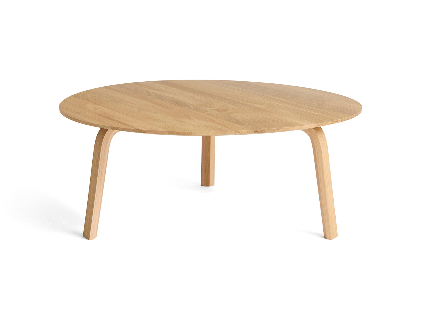 Bella Coffee Table by HAY - D80, H32 / Water-Based Lacquered Oak
