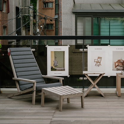 Between Lines Deck Chair Cushion by Fritz Hansen  