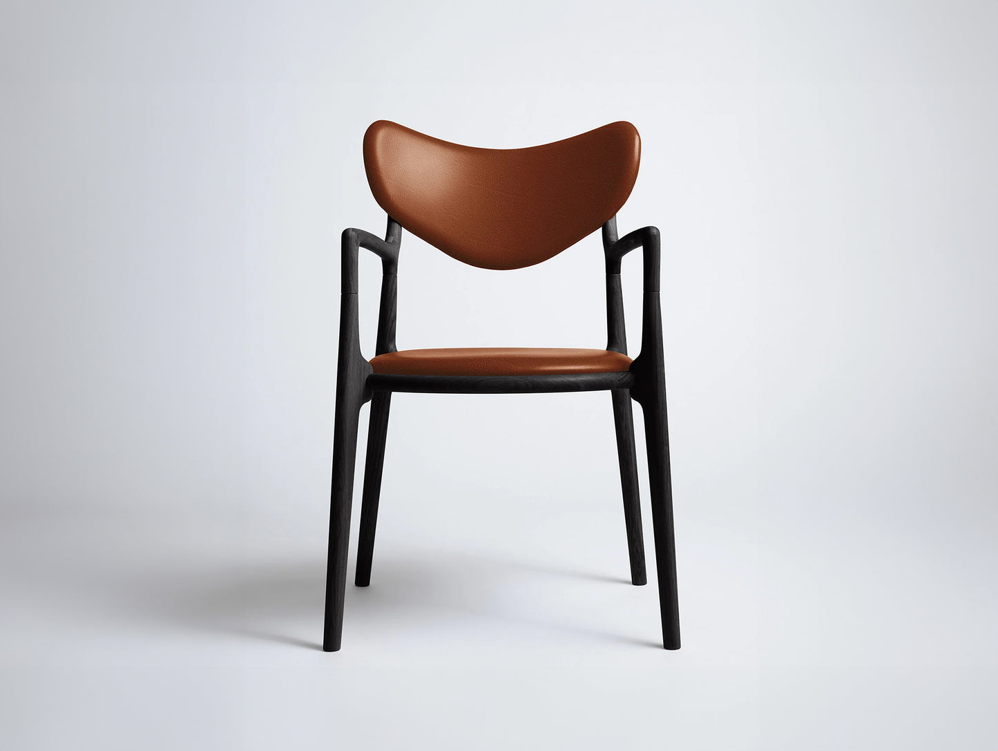 Salon Chair by Ro Collection - Black Oak / Exclusive Cognac