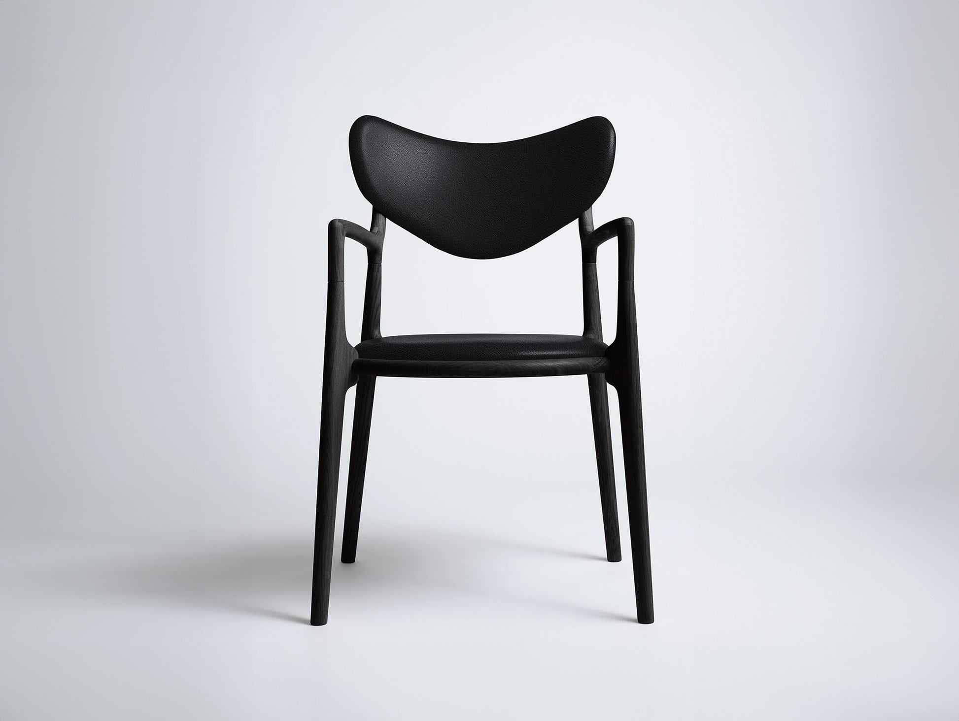 Salon Chair by Ro Collection - Black Oak / Standard Black