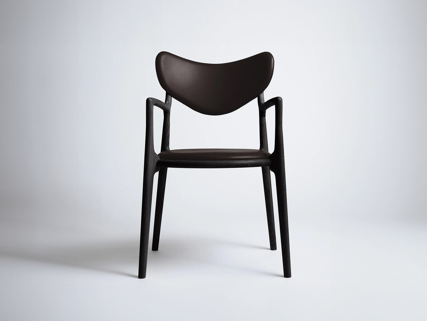 Salon Chair by Ro Collection - Black Oak / Standard Dark Brown