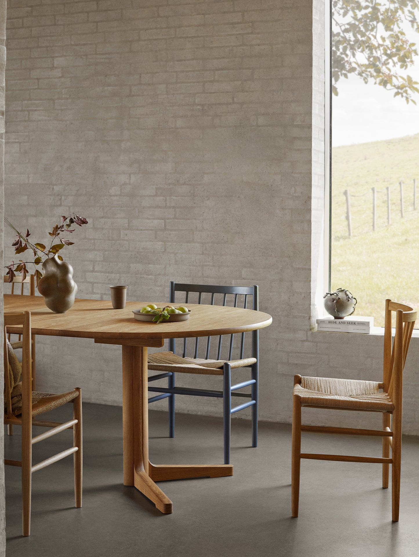 C69E Table by FDB Mobler - Length: 120 cm - 220 cm (Two Extension Leaves)