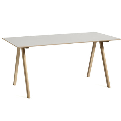 Copenhague Desk CPH 10 by HAY - Off White Linoleum Tabletop / Lacquered Oak Base
