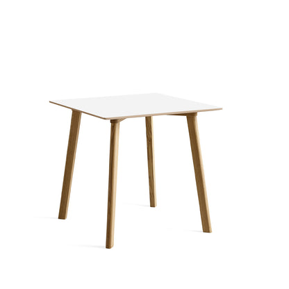 Copenhague Deux Table CPH 210 by HAY -  75x75 cm /  Lacquered Oak (Water-Based) / Pearl White Laminate