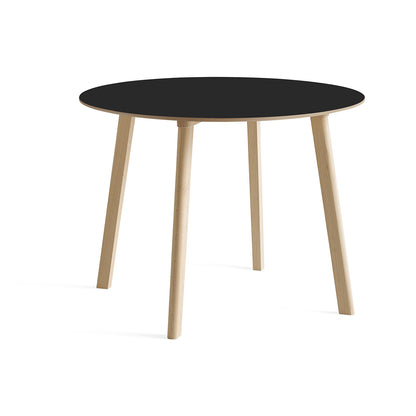 Copenhague Deux Table CPH 220 by HAY - D98 / Untreated Beech Base / Ink Black Laminate