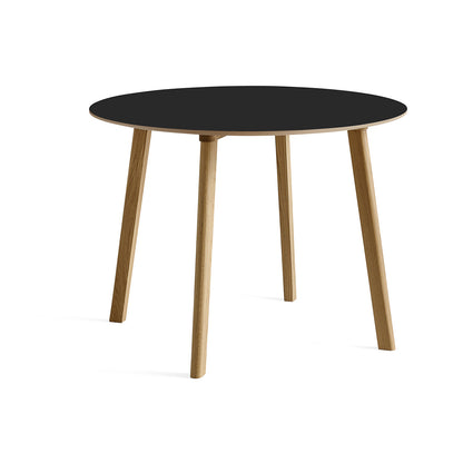 Copenhague Deux Table CPH 220 by HAY - D98 / Lacquered Oak Base / Ink Black Laminate