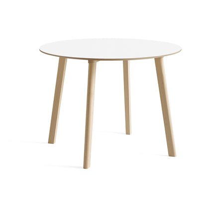 Copenhague Deux Table CPH 220 by HAY - D98 / Untreated Beech Base / Pearl White Laminate