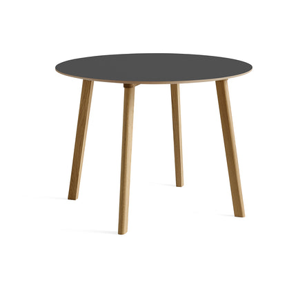Copenhague Deux Table CPH 220 by HAY - D98 / Lacquered Oak Base / Stone Grey Laminate