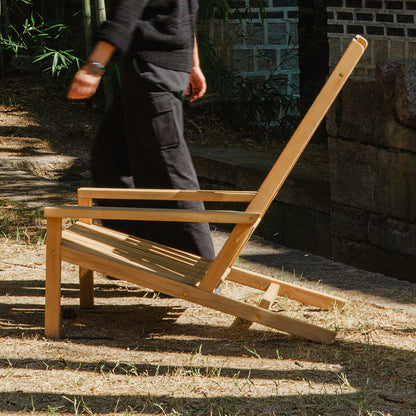 Between Lines Deck Stool by Fritz Hansen