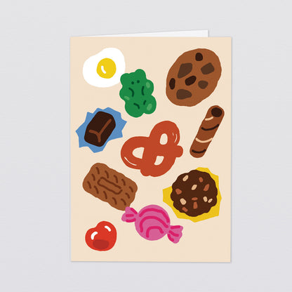 'Sweets' Greetings Card by Wrap