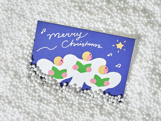 'Christmas Angels' Greetings Card by Wrap