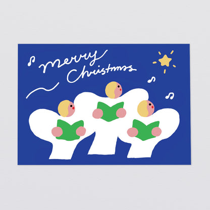 'Christmas Angels' Greetings Card by Wrap
