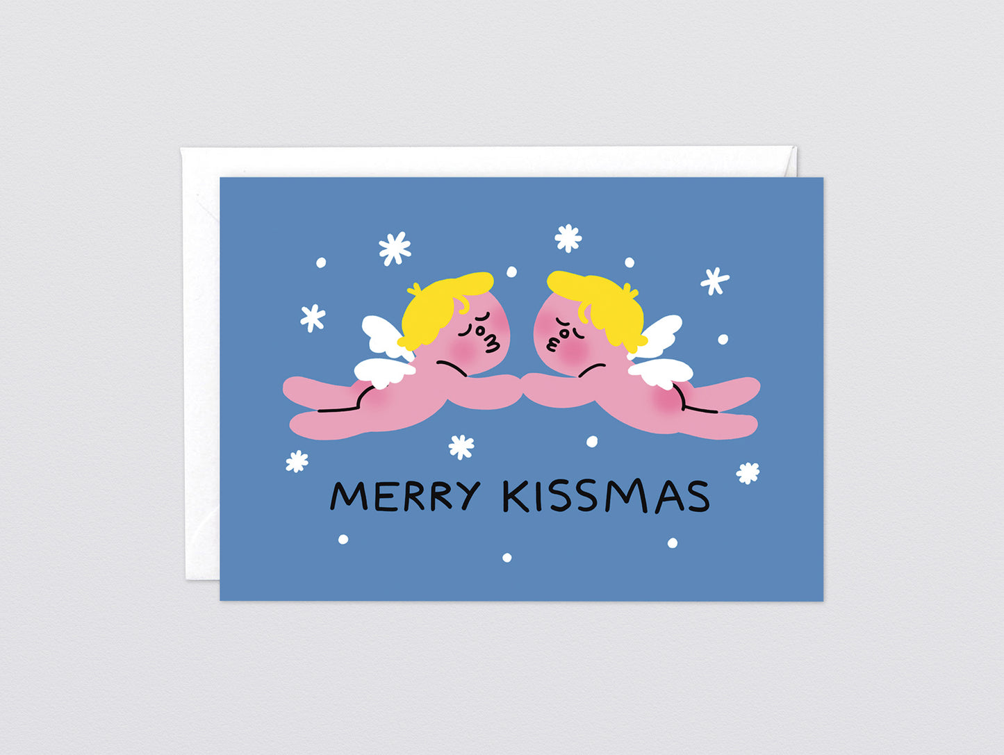 'Merry Kissmas' Greetings Card by Wrap