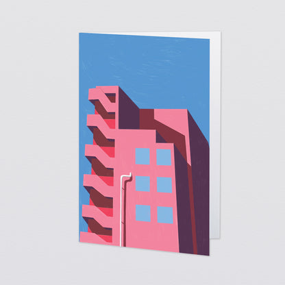 Rose Block Art Card by Wrap