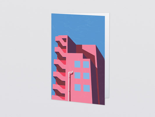 Rose Block Art Card by Wrap