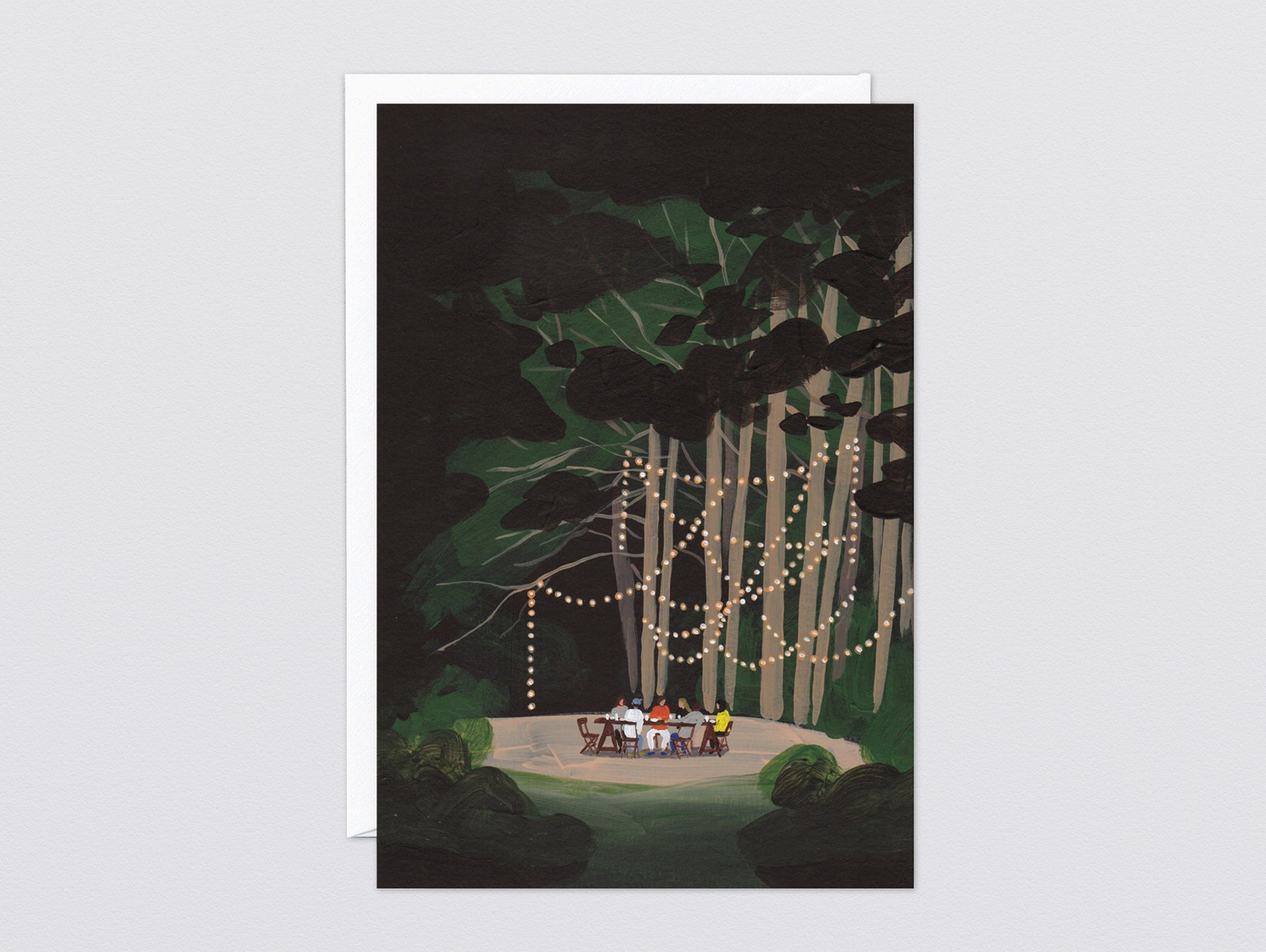 Dinner In The Forest Art Card by Wrap