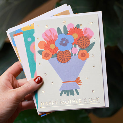 'Mother's Day Bouquet' Greetings Card by Wrap