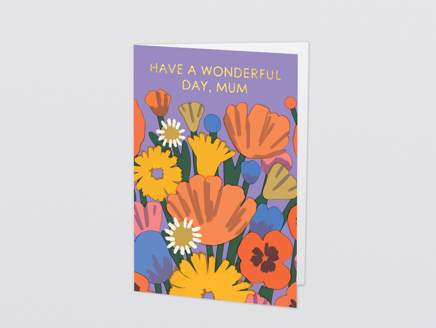 'Wonderful Mum' Greetings Card by Wrap