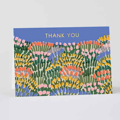 'Thank you Rock Garden' Foiled Greetings Card by Wrap