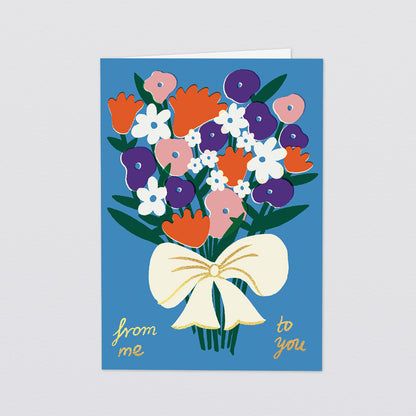 'From Me To You' Greetings Card by Wrap